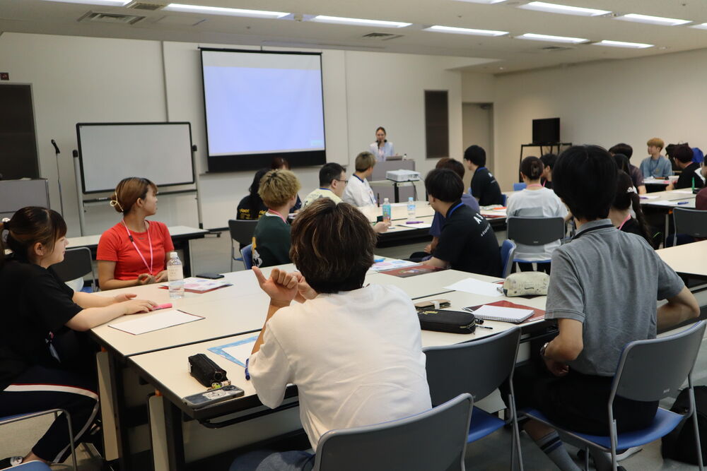 <p>ボランティア研修の様子</p>